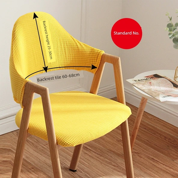 A Tipi Elastik Sandalye Kılıfı - Parlak Sarı