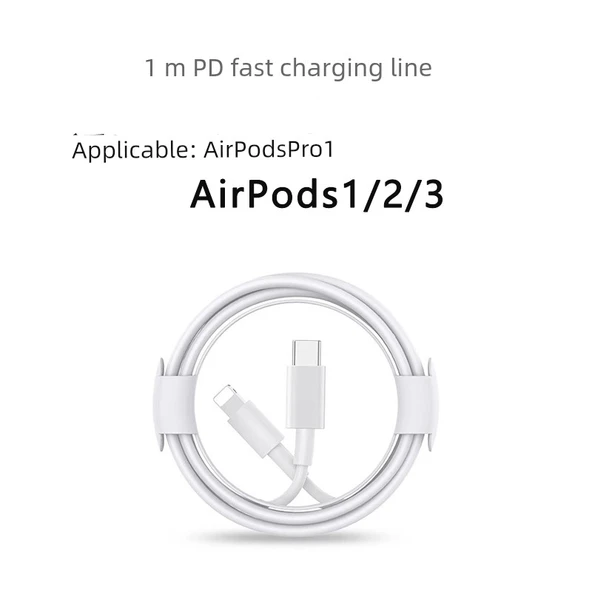 AirPods 1/2/3/Pro 1 Uyumlu 1m PD Şarj Kablosu