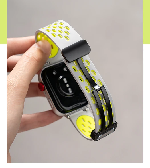 Huawei Fit 2 Vitality Fashion Elegant Uyumlu Siyah Beyaz Silikon Kordon + Ekran Koruyucu Film - 9