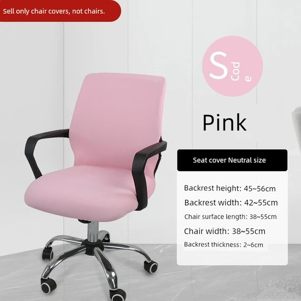 Ofis Koltuğu Kılıfı - S Beden - Kabartma Pembe