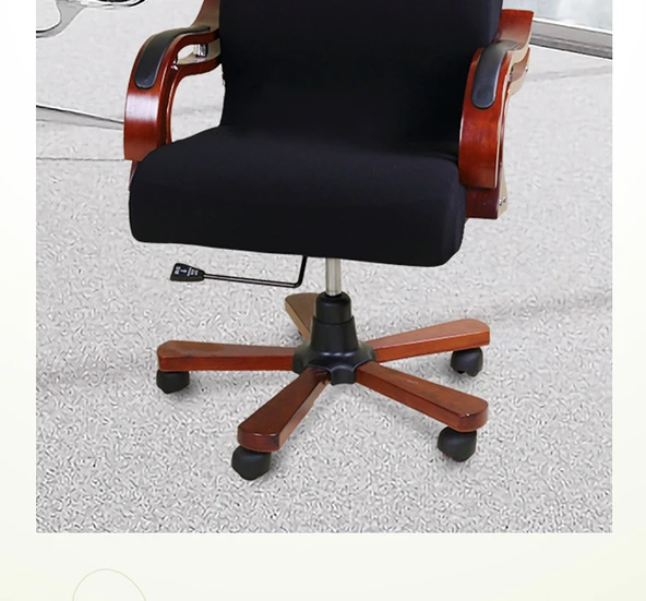 Ofis Koltuğu Kılıfı - S Beden - Kabartma Koyu Kahve - 9