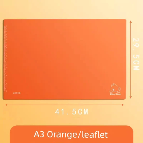 Ayıcık Desenli A3 Pad - Turuncu