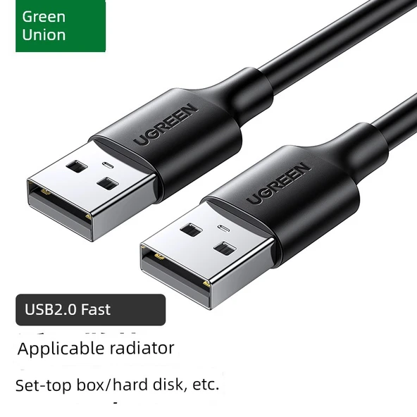 Çift Başlıklı USB 3.0 Data Kablosu - 1 Metre, 2.0 Standart