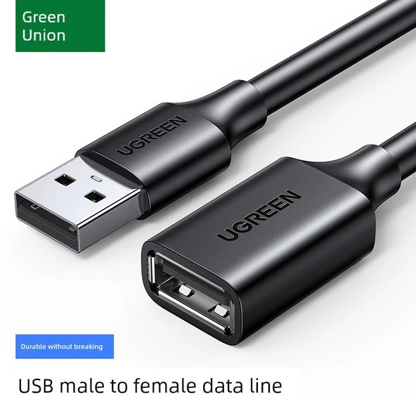 Çift Başlıklı USB 3.0 Data Kablosu - 3 Metre, 2.0 Erkek Dişi