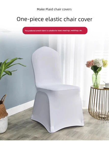 Elastik Otel Banket Düğün Sandalye Kılıfı - Tüy Beyazı (Kalınlaştırılmış Hava Katmanı 400g) - Resim 2