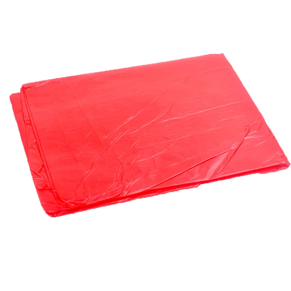 Tek Kullanımlık Plastik Masa Örtüsü - Kırmızı 140cm x 140cm - 100 Adet - Resim 10