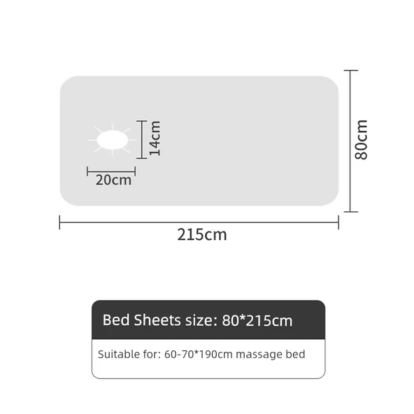 Tek Kullanımlık Masaj Yatağı Örtüsü - 60-70x190cm Yatak, Hava Geçirgen Açıklıklı (20 Adet)
