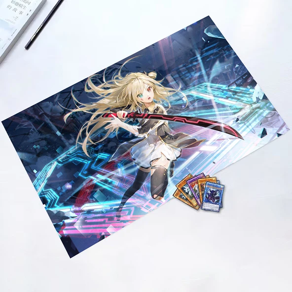 Yu-Gi-Oh Oyun Kartı Padı - Flash Dao Ji Wu - 35x60cm