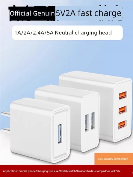 Tek Port USB Şarj Aleti 5V2A - Beyaz - 2