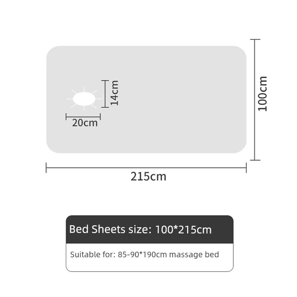 Tek Kullanımlık Masaj Yatağı Örtüsü - 85-90x190cm Yatak, Su Geçirmez Yağa Dayanıklı Açıklıklı (20 Adet)