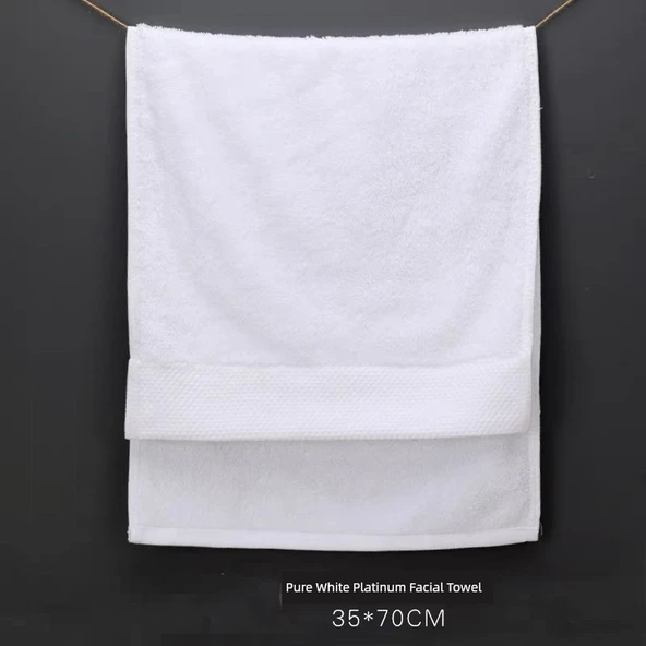 Otel Tipi Pamuklu Yüz Havlusu - 16s Saten 150g (35x75cm)