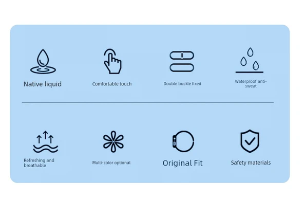 Xiaomi Smart Band 8 Pro NFC Gümüş Konnektör Şık Mavi Deniz Silikon Kordon - 8