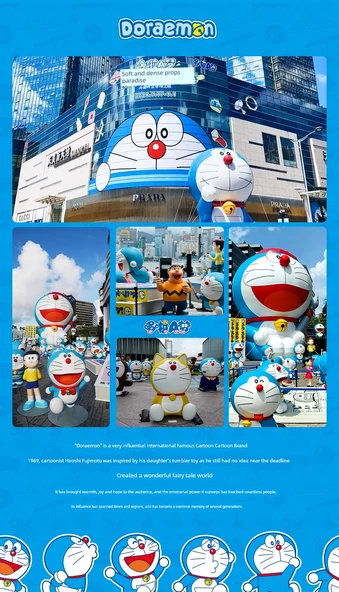 Baloncuklu Doraemon Kaymaz Banyo Paspası (Model 2) - 40x70cm - 7