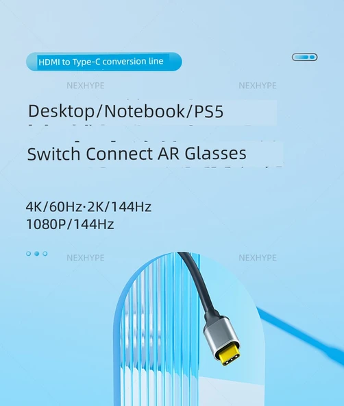 Micro HDMI - Type-C Bilgisayar AR Gözlük Kablosu - 7