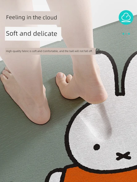 Miffy Desenli Banyo Paspası - 60x90 cm - Miffy Anıları - 3