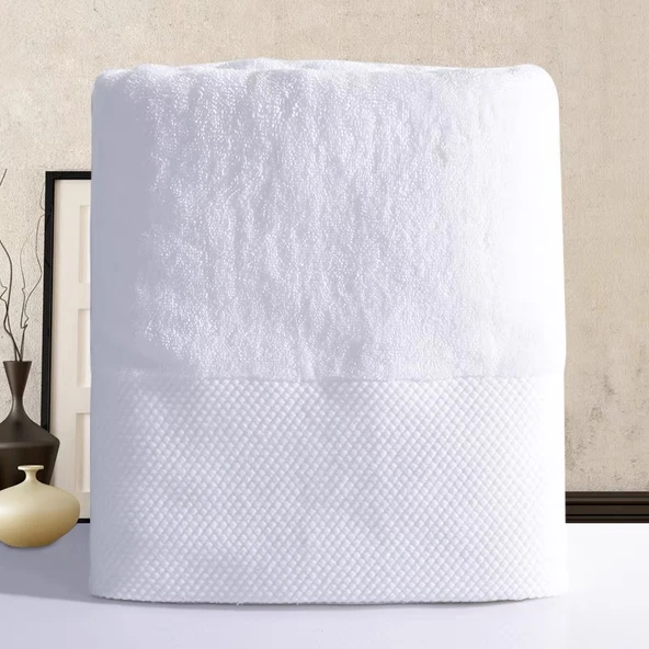 Otel Tipi Pamuklu Yüz Havlusu - 16s Saten 150g (35x75cm) - 3