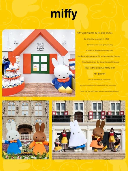 Miffy Desenli Banyo Paspası - 40x60 cm - Mutlu Miffy - 6
