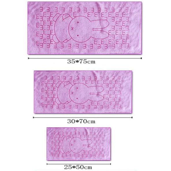 Bej Çizgili Yumuşak Emici Havlu - 25x50cm - 4