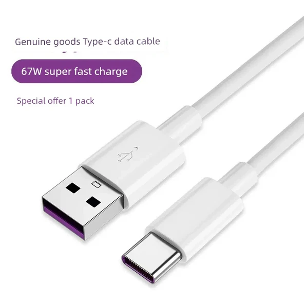 67W Süper Hızlı Şarj Type-C Data Kablosu 2m