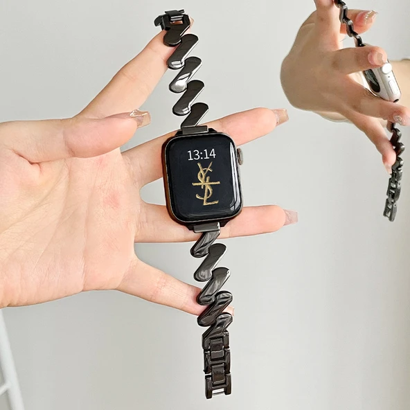 Vivo Watch 3 46mm Metal Kordon + Bağlantı Zig-Siyah