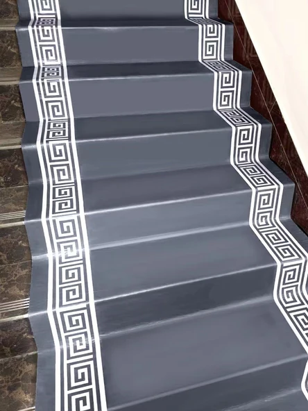 Kendinden Yapışkanlı Kaymaz Merdiven Halısı - Orta Avrupa Kırmızı - 1.2 Metre - 6