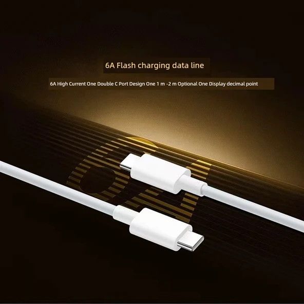 Vivo iQOO13 120W Şarj Aleti - 120W Adaptör + 1 Metre Kablo (2 Adet) - 5