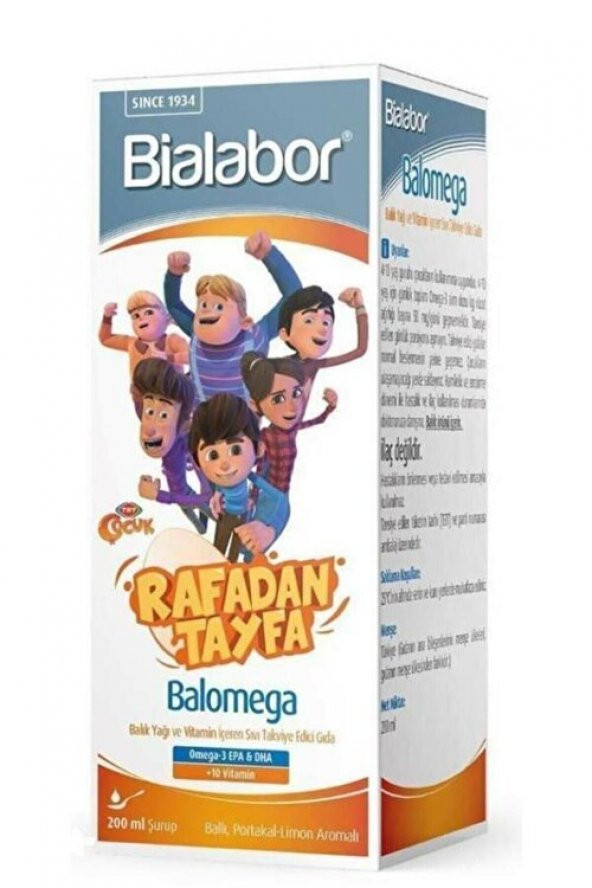Biolabor Balomega Balık Yağı Portakal Limon Aromalı  200 ML