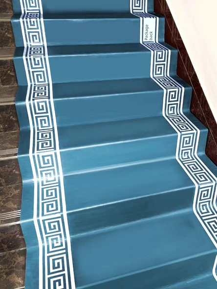 Kendinden Yapışkanlı Kaymaz Merdiven Halısı - Orta Avrupa Kırmızı - 1.2 Metre - 4