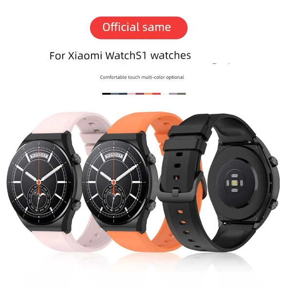 Xiaomi Watch S1 Uyumlu Silikon Kordon - Safir Mavisi - 2