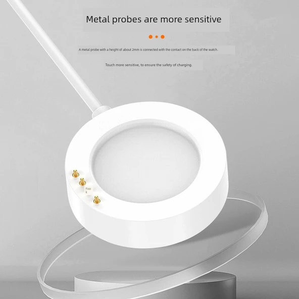 Xiaomi Watch S4 Sport Siyah Manyetik Şarj Aleti + Şarj Başlığı - 6