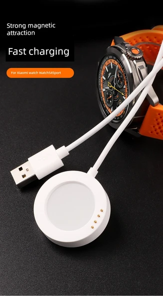 Xiaomi Watch S4 Sport Siyah Manyetik Şarj Aleti + Şarj Başlığı - 9