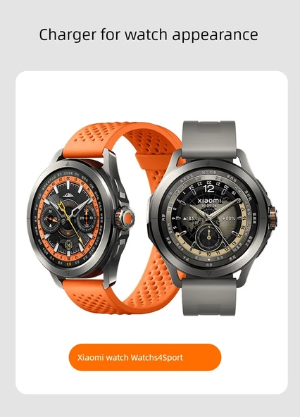 Xiaomi Watch S4 Sport Siyah Manyetik Şarj Aleti + Şarj Başlığı - 8