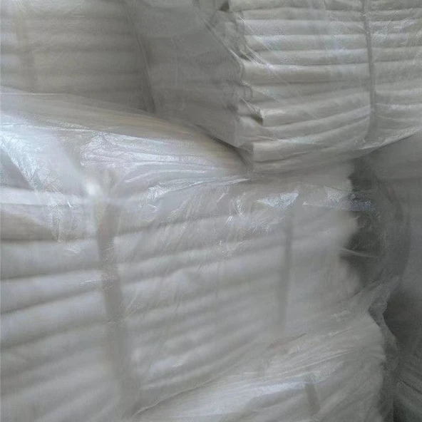 Beyaz Şeritli Polyester Saten Çarşaf - 2.3 m x 2.5 m - 3