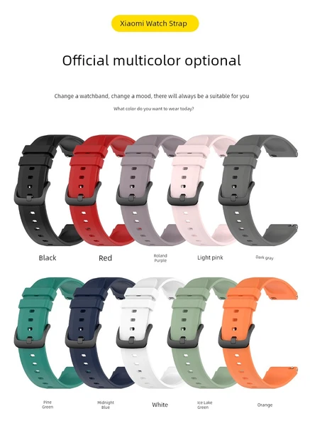 Xiaomi Watch S1 Uyumlu Silikon Kordon - Safir Mavisi - 9