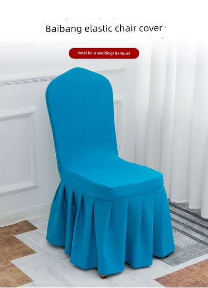 Pileli Etekli Sandalye Kılıfı - Gri - 7