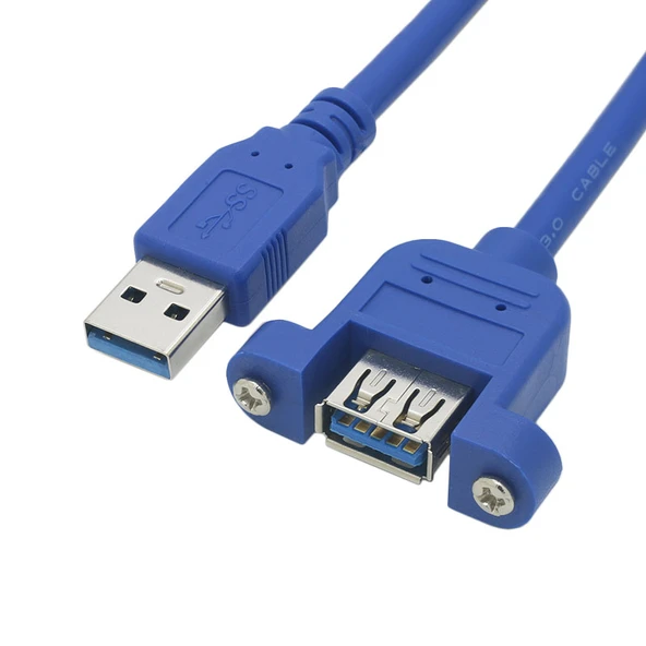 USB Şarj ve Data Uzatma Kablosu - 1.8 Metre Mavi