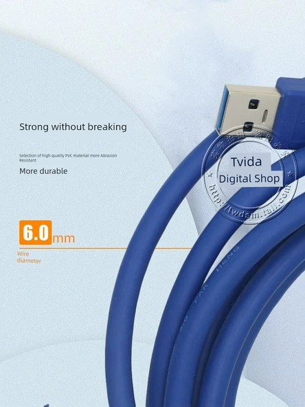 USB Şarj ve Data Uzatma Kablosu - 3 Metre Gelişmiş - Resim 5