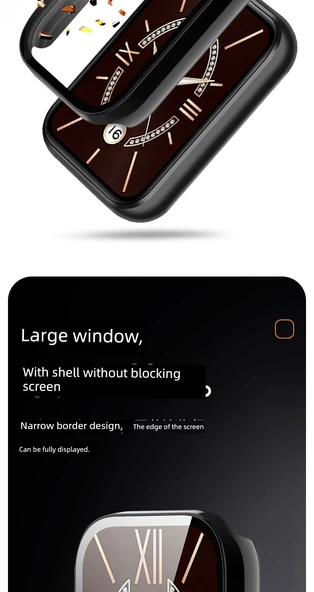 Xiaomi Bileklik 8 Pro Uyumlu Mürekkep Mavi PC Kılıf ve Temperli Film - 10