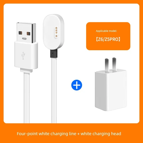 Little Genius Z6/Z5PRO Akıllı Saat Şarj Kablosu ve Şarj Başlığı