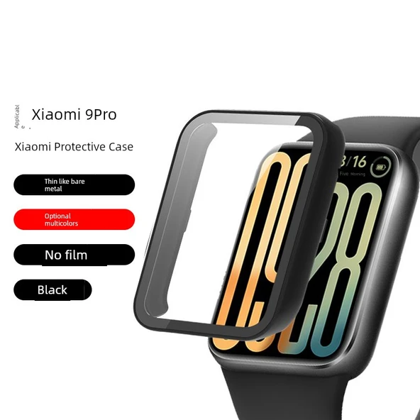 Xiaomi Bileklik 8 Pro Uyumlu Mürekkep Mavi PC Kılıf ve Temperli Film - 2
