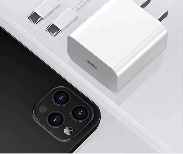 iPad Air 5/4 30W USB-C Hızlı Şarj Aleti - 1 Metre Kablolu - 6