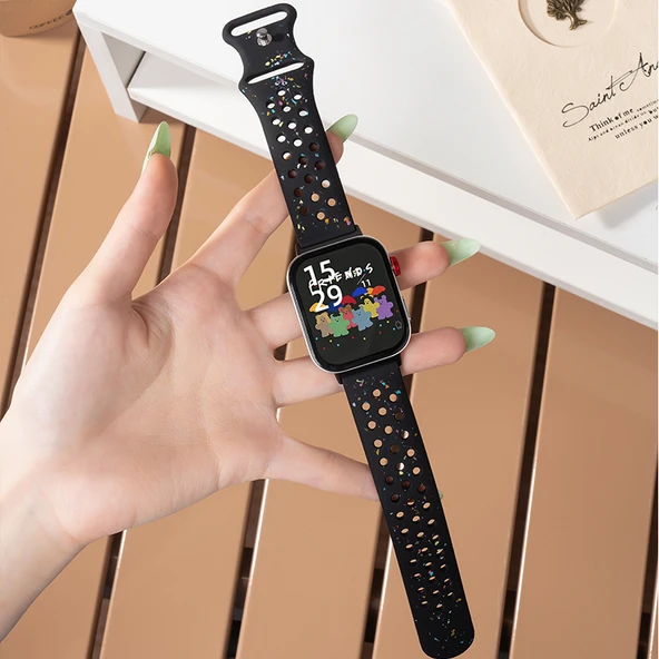 Huawei Fit Serisi Siyah Silikon Kordon - Siyah Bağlantı - HD Film