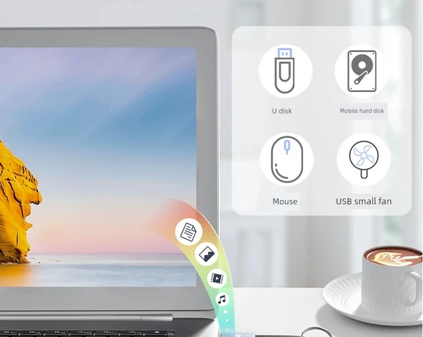 USB - Type-C OTG Adaptör - Altın Kaplama 5Gbps - 9