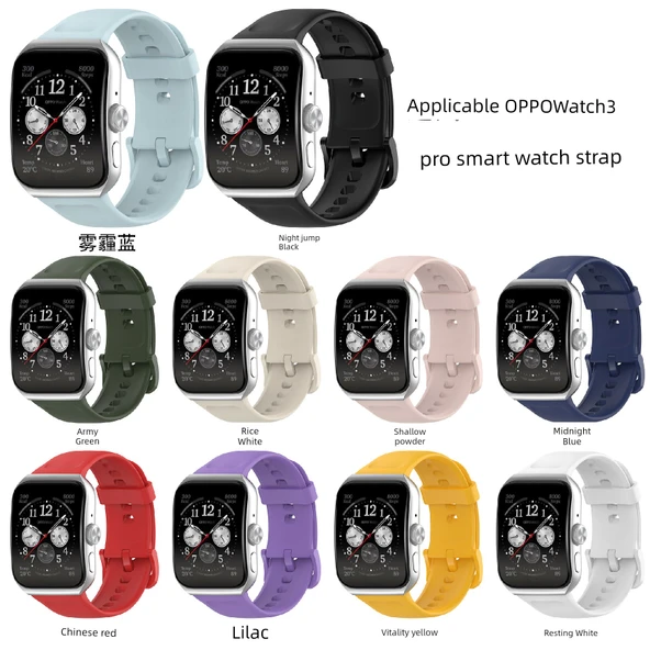 Oppo Watch 3/SE Silikon Kordon - Leylak Moru - 2