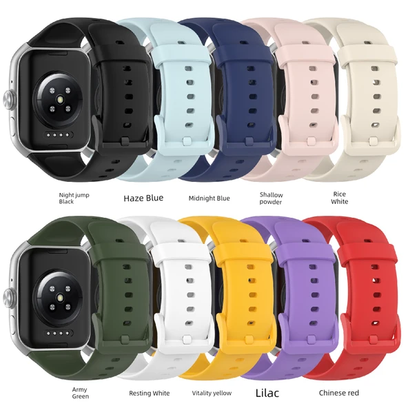 Oppo Watch 3/SE Silikon Kordon - Leylak Moru - 3