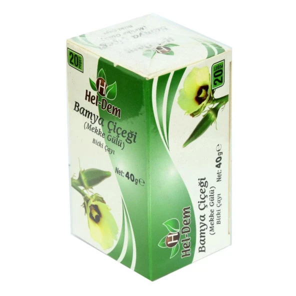 Hel-Dem Bamya Çiçeği Mekke Gülü Bitki Çayı Süzen Poşet 2G x 20Ad