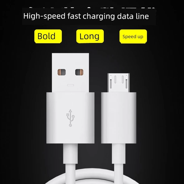 Android Micro USB Data Kablosu - 5A Hızlı Şarj - 0.25M - 2'li Paket - 3