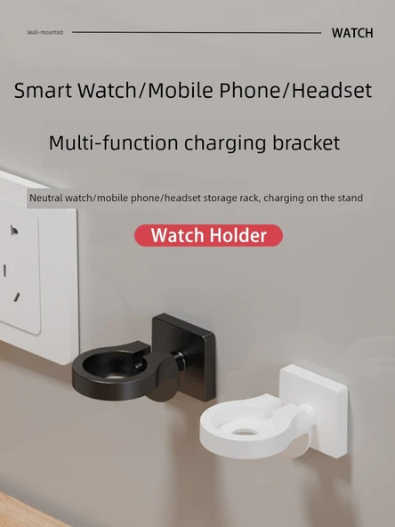 Duvara Monte Şarj Braketi - Beyaz - Airpods için - 6