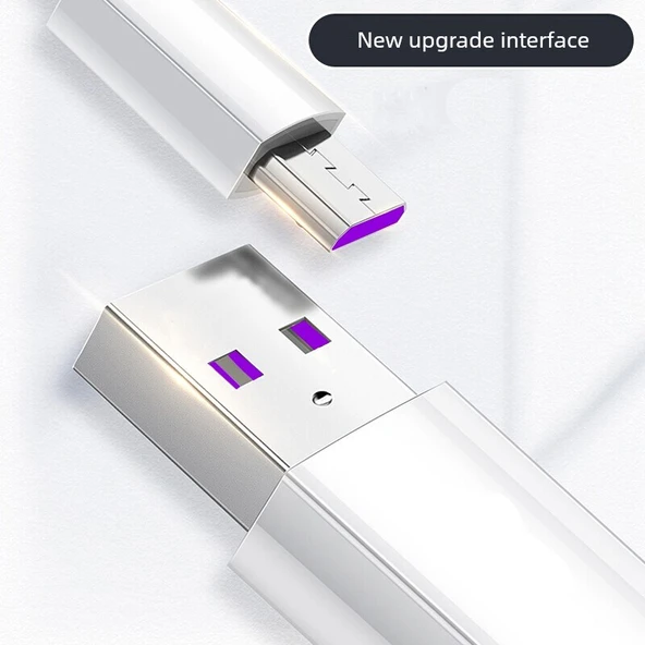 Android Micro USB Data Kablosu - 5A Hızlı Şarj - 0.25M - 2'li Paket - 7