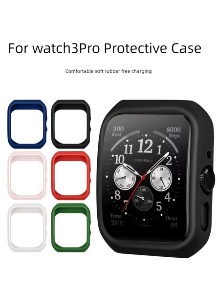 OPPO Watch 3 Pro Silikon Kılıf - Siyah - 2